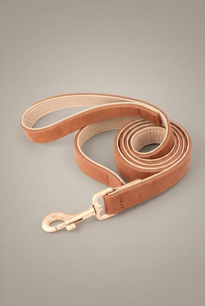 120cm Pet Dog Leash Soft PU Leather Padded