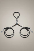 2 Ways Dog Leash Double Two Pet Leather Leads