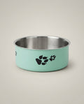 Non-Slip Stainless Steel Dog & Cat Bowl – Cute Paw Print Feeding Station (S/M/L)