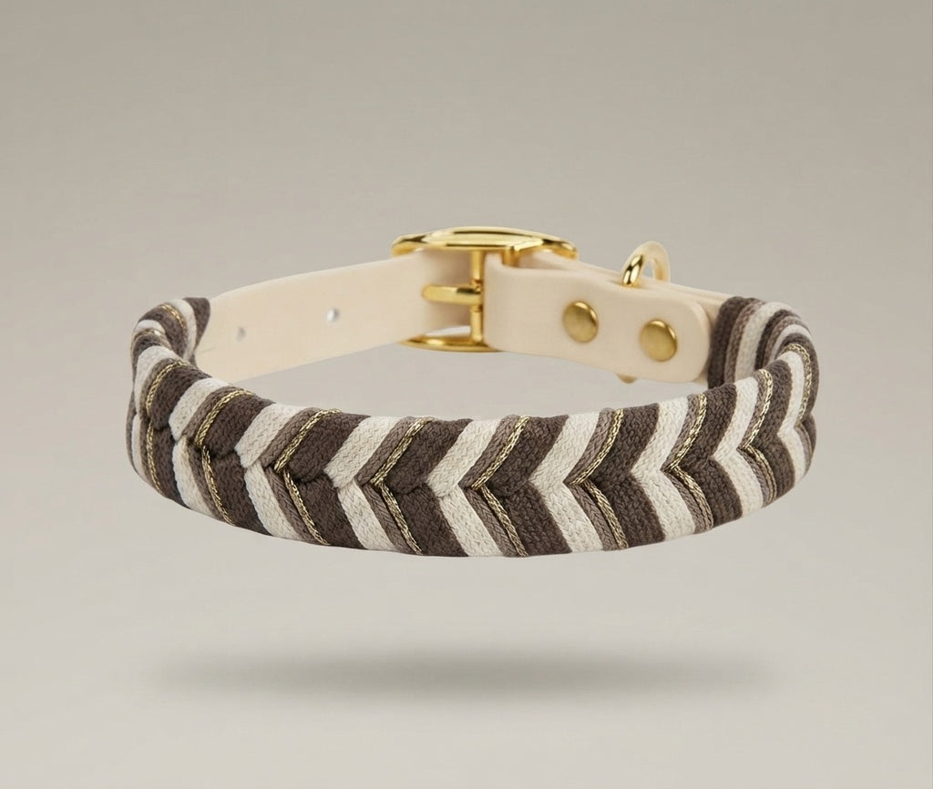 Unique Style: Handcrafted Woven Luxury Dog Collar