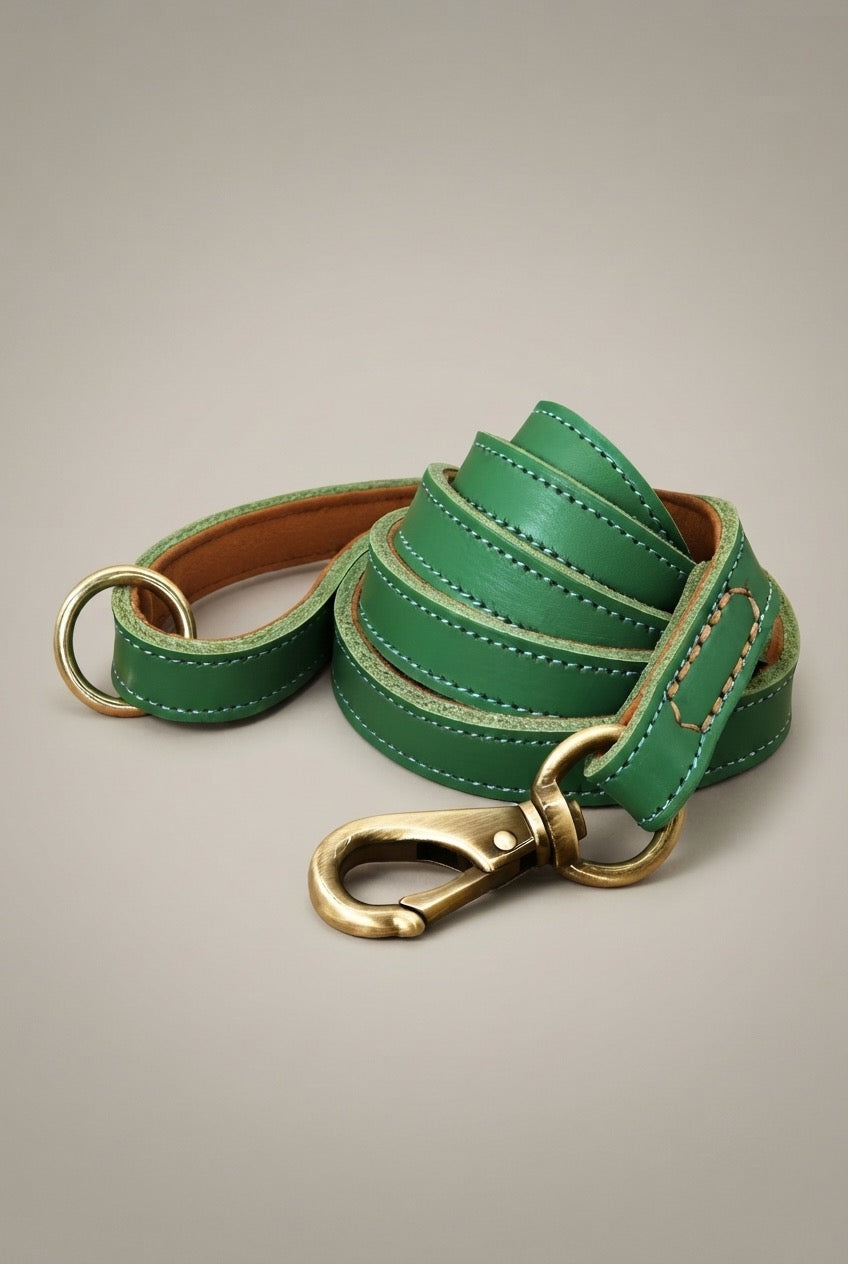 Real Leather Dog Leash D