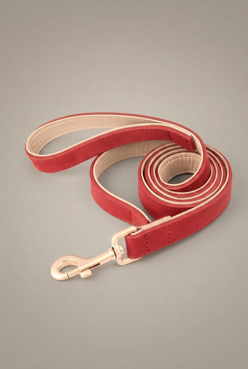 120cm Pet Dog Leash Soft PU Leather Padded