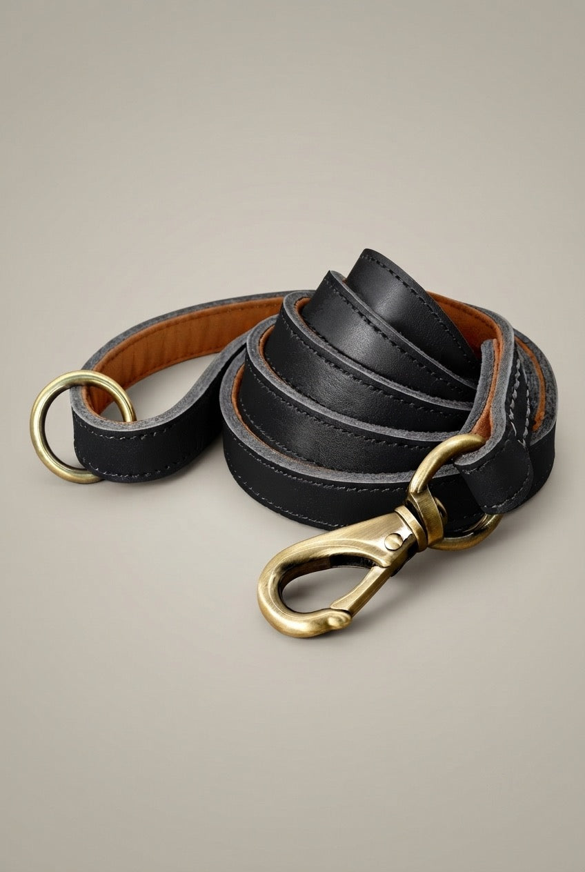 Real Leather Dog Leash D