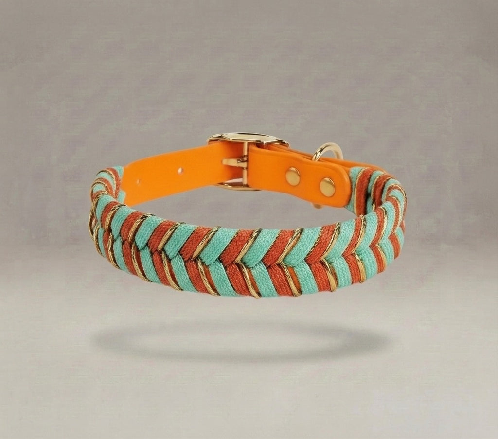 Unique Style: Handcrafted Woven Luxury Dog Collar